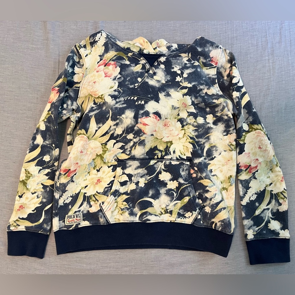 Kids Polo Ralph Lauren Floral Hoodie Lg (12-14)